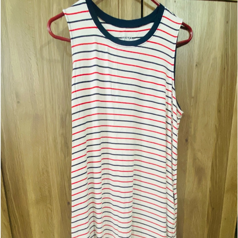 Patriotic Maxi sleeveless Summer Dress.